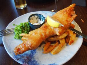 Irische Küche:  Fish and Chips 